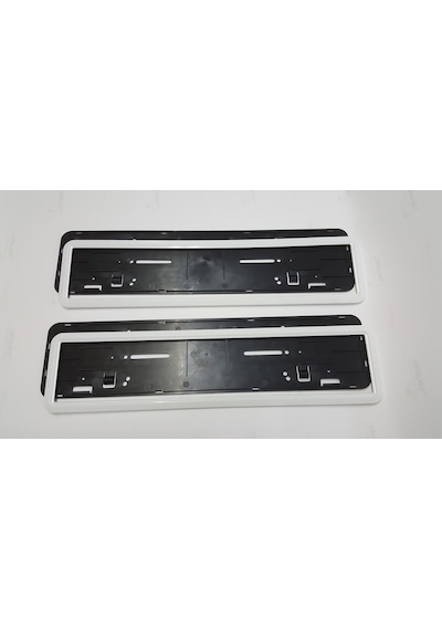 Araç Takmatik Plakalık Krom P. Black Beyaz Kırmızı Araç Plakalık 401594942