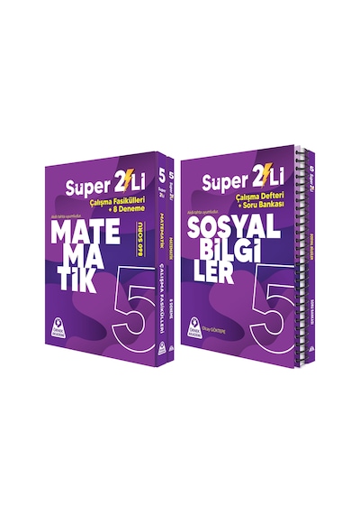 Örnek Akademi 5.sınıf Süper İkili Matematik Ve Sosyal Bilgiler Seti 2 Kitap