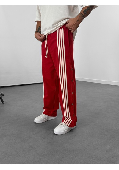 Cocopelli Şeritli Kırmızı Erkek Baggy Pantolon Coc1060 Kırmızı