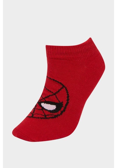 DeFacto Erkek Çocuk Marvel Spiderman 3'lü Pamuklu Patik Çorap F4614A8NSKR1