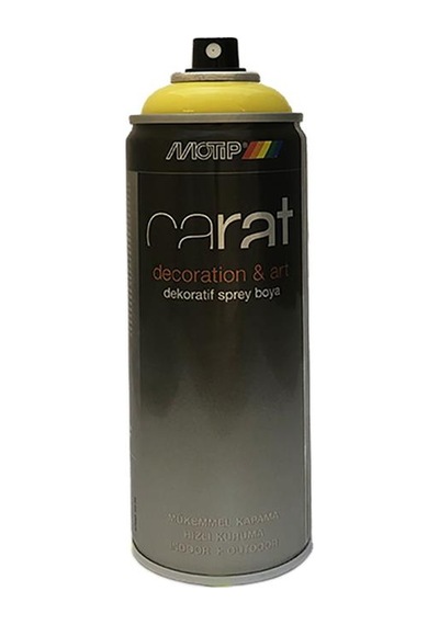 Motip Carat Sarı Akrilik Sprey Boya 400 ML. Ral 1018