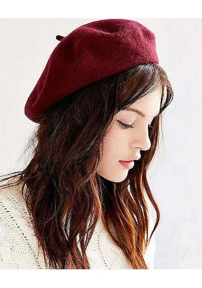 Eke Tekstil Bordo Fransız Ressam Avusturalya Yünü Keçe Bere Bordo
