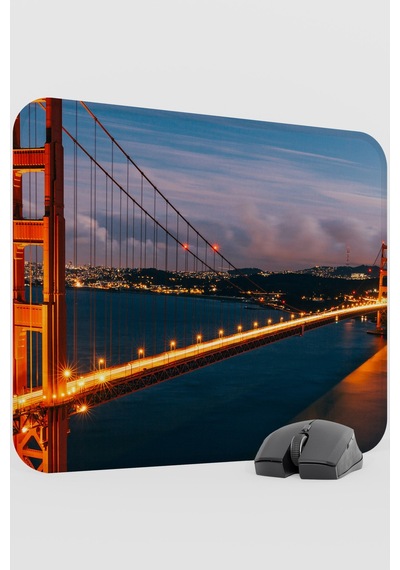 Golden Gate Köprüsü Kaliforniya Abd 2 V3 48x40 Xl Gaming Kauçuk Kaymaz Taban Mouse Pad Fare Altlığı