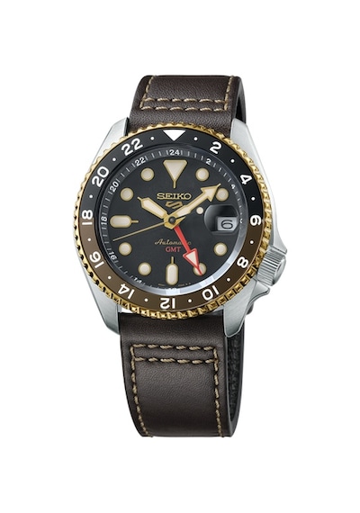 Seiko Ssk036j Otomatik Kahverengi Deri Kordon 10 Atm 42 Mm Erkek Kol Saati Gri