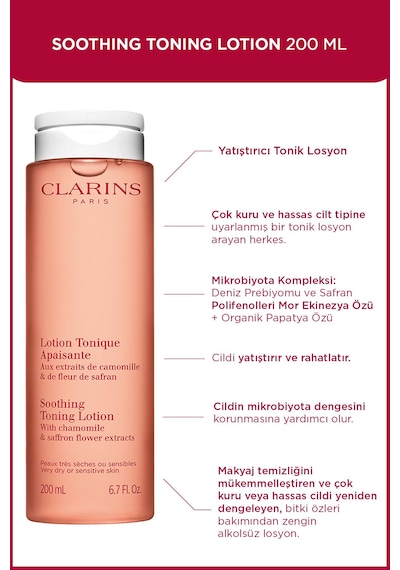 Clarins Soothing Toning Lotion 200ml Tonik