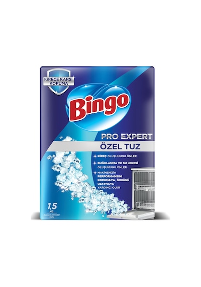 Bingo Bulaşık Makinesi Tuzu 1.5 Kg 3 Adet