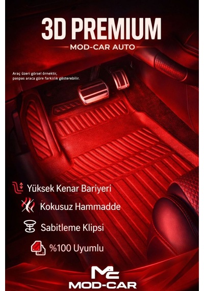 Opel Mokka 2013-2019 Universal Havuzlu Paspas Takımı A+