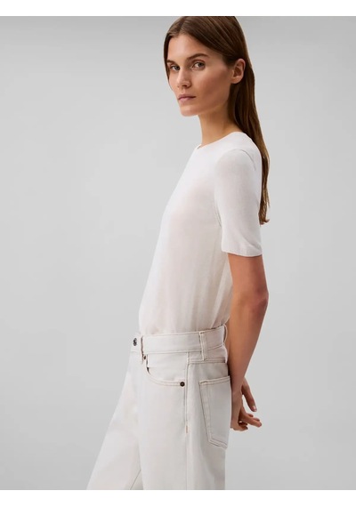 Calvin Klein Sıgnature 90s Straıght Beyaz Kadın Kot Pantolon