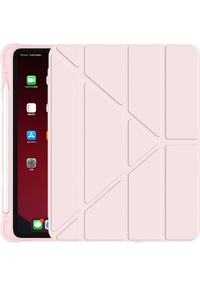 Apple Uyumlu iPad Air 1 9.7 Kılıf Kalem Bölmeli Trifolding Case A1474 A1