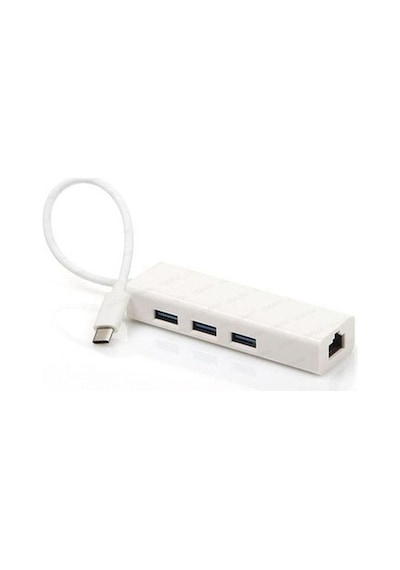 Dark Usb3.1 Type-C - 3Xusb3.0Hub+ Gigabit  Ethernet