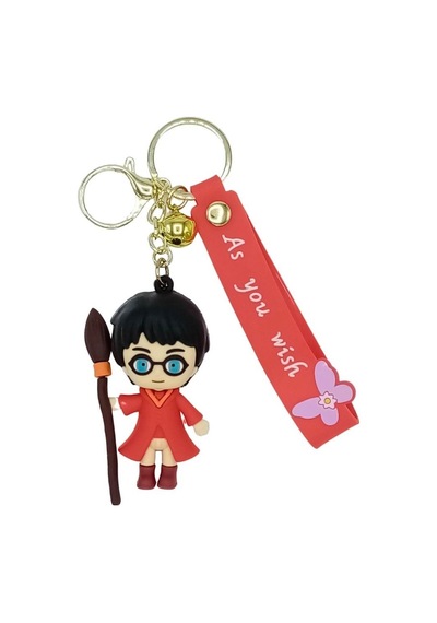 Dünyadan Hediyeler Harry Potter 3d Silikon Anahtarlık As You Wish Kırmızı