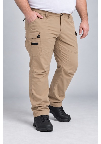 Camp Scoutland Camp525battal Outdoor Tactical Su İticili Likralı Yazlık Erkek Battal Taktik Pantolon Bej