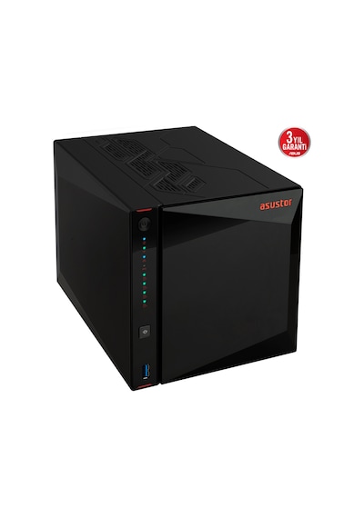 Asustor 4diskli Celeron N5105 Qc-8gb Ram-2-2.5gbe Nas Server As5404t 47911