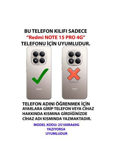 Redmi Note 15 Pro 4g Uyumlu Mantık Ve Duygu Temalı Baskılı Silikon Kılıf