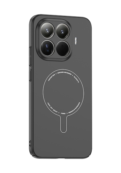 Adige Xiaomi 15t Pro Kılıf Elio Kablosuz Şarj Özellikli Kamera Korumalı Sert Pc Siyah