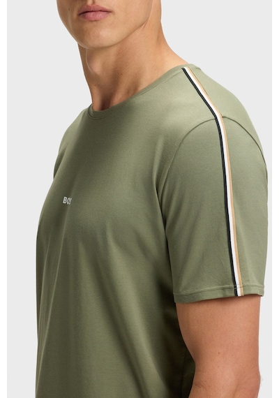 Boss Pamuklu Regular Fit Bisiklet Yaka Logolu T Shirt Erkek T Shirt 50545930 349 Haki