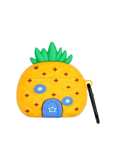 Airpods 4.nesil/anc Kılıf Karakter Figürlü Ananas Ev Turuncu