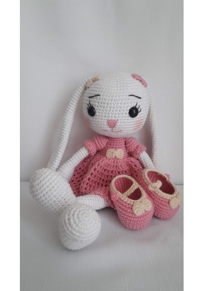 Amigurumi Pembe Tavşan Oyuncak