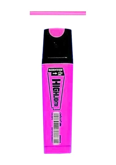 Canlı Renkli Fosforlu Kalem - Pembe Pembe