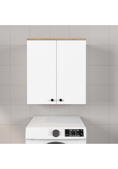 Ferniso Mobilya Banyo Dolabı 2 Kapaklı Beyaz-ceviz Beyaz