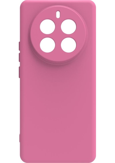 Realme 12 Pro Kılıf Kamera Korumalı Silikon Rubber Arka Kapak Pembe