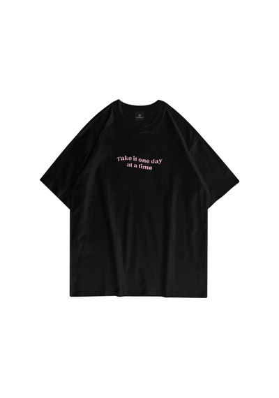 Startmore Unisex Happy Life Siyah Tshirt Siyah