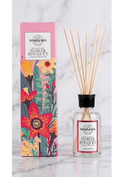 Marmara Flower Bouquet Bambu Çubuklu Ortam Kokusu Çiçek Buketi