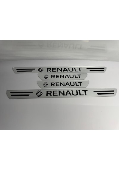 Renault Grubu Uyumlu Kapı Eşiği Koruyucu Ön - Arka 4'lü Set