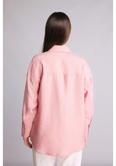 Defacto Regular Fıt Uzun Kollu Tunik H7820ax26smpn623 Pembe-pn623