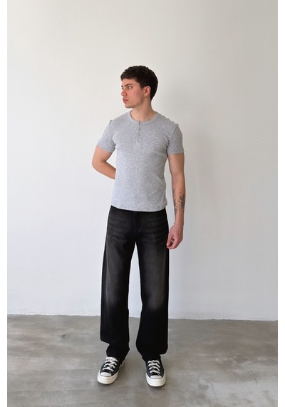 Flaw Eskitme Model Regular Jean-29100 Siyah