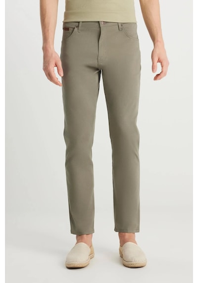 Wrangler Texas Slim Non Denim Pantolon Dusty Olive Çok Renkli