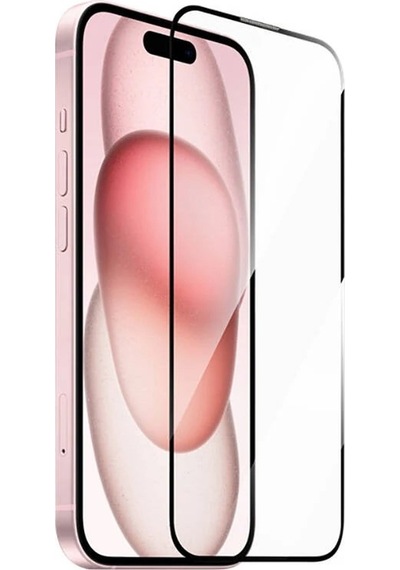 Logis Apple Uyumlu iPhone 16 Tam Kaplayan 5d Antistatik Ekran Koruyucu Cam