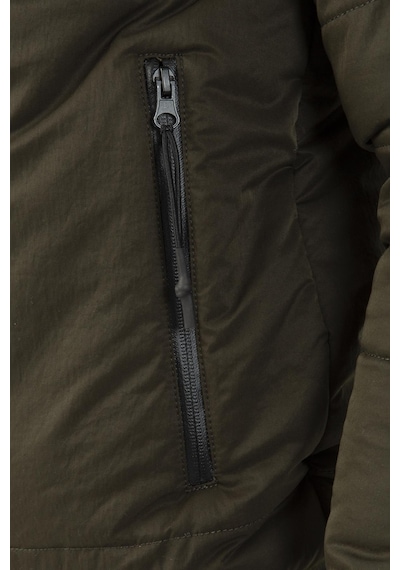 Maraton Sportswear Regular Erkek Kapşonlu Uzun Kol Basic Haki Mont 21264-haki Haki