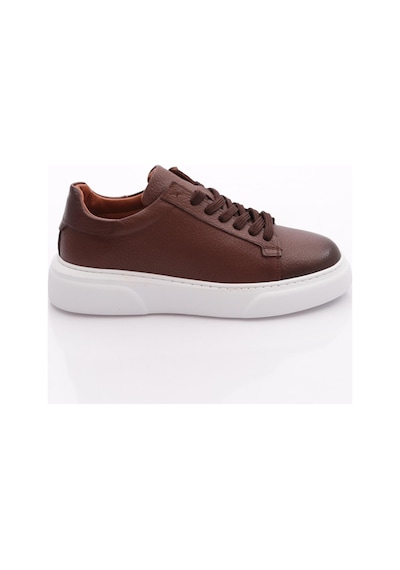 Dgn Leo Erkek Sneakers Ayakkabi Taba Floater Beyaz