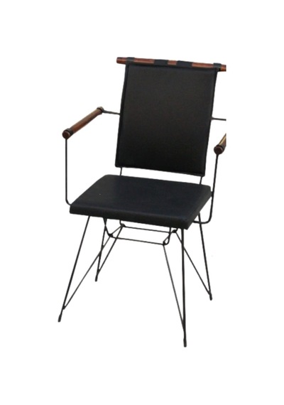 Bengimobilya Sandalye Penyez Klasik Model Metal Çelik Siyah Fırın Siyah Boya S (382617521)