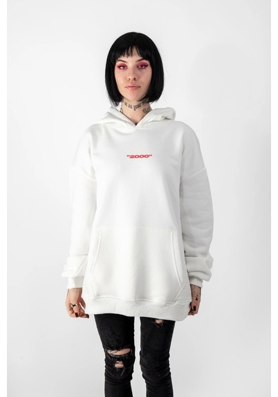 Startmore Asperitas Sırt Baskılı Oversize Unisex Beyaz Beyaz