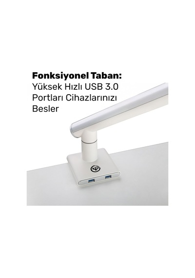 Std49012uw 17-32 Ultra Slim Alüminyum Monitör Kolu, 2xusb Portlu Amortisörlü Vesa Tutucu, Ergonomik 360 Pivot 9kg