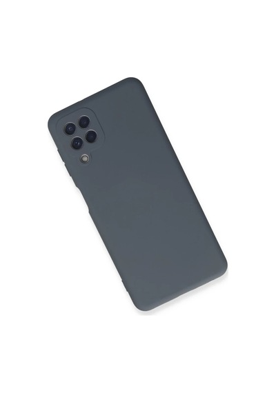 Samsung Uyumlu Galaxy A22 Uyumlu Kılıf Nano İçi Kadife Silikon - Gri