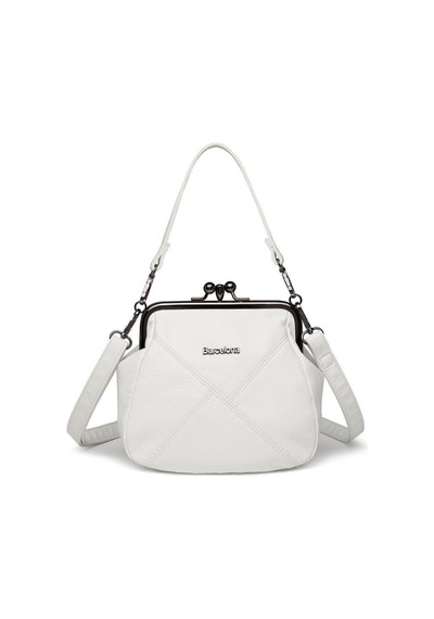 Smart Bags Yıkama Deri Burslu Kadın Omuz Çantası 21-k Barcelona 1848-7 Beyaz