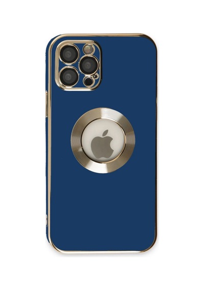 Uray Store Apple iPhone Uyumlu  12 Pro Kılıf Store Silikon - Mavi