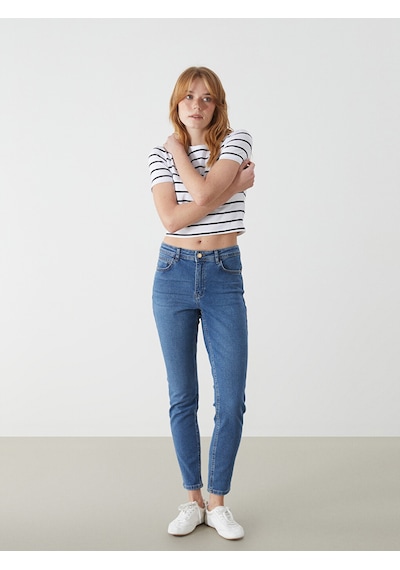 Lcw Jeans İndigo Push Up Kadın Jean Pantolon