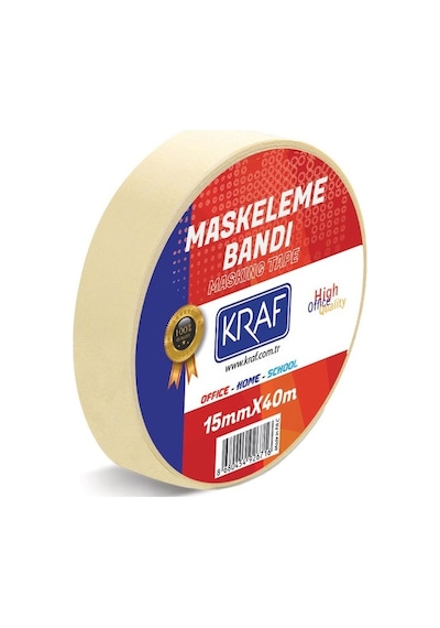 Kraf Maskeleme Bandı 15Mmx40M 4015G