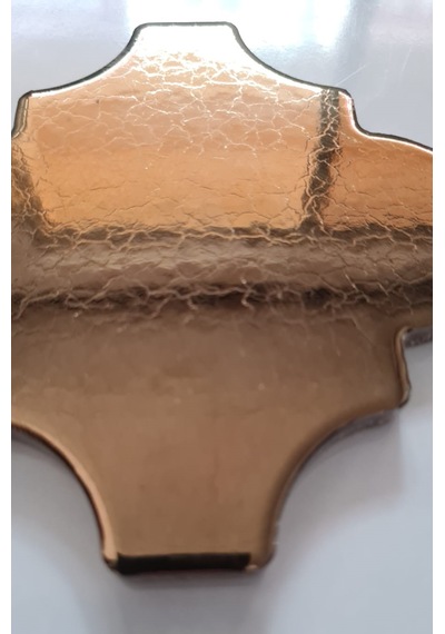 Armada Çini 12x12 Ottoman Düz Arabesk Bronz Çini