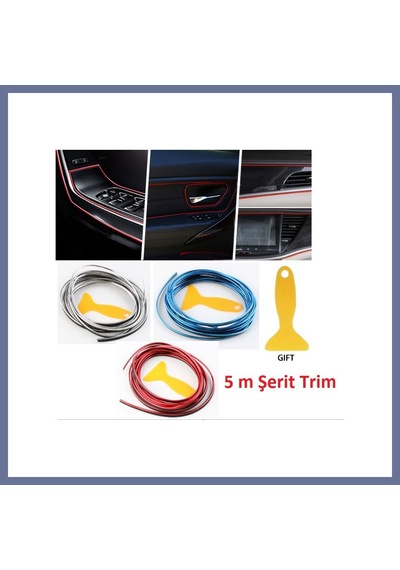 Bezos Araba Dekorasyon Şeridi 5 Metre Trim Şeridi Dlra Standart