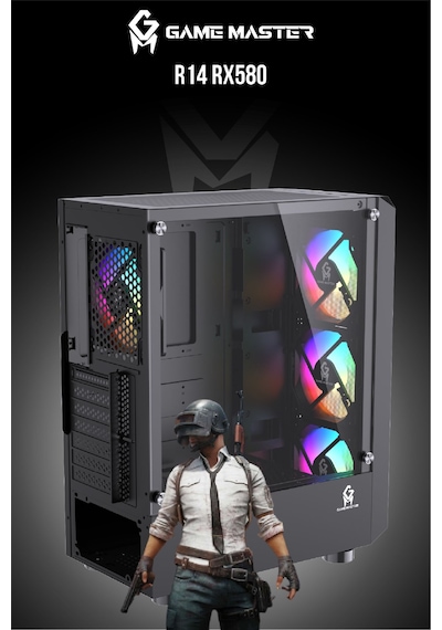 Game Master R14 R5-5500 16 GB 512 GB M2 SSD 8 GB RX580 Free Dos Masaüstü Oyuncu Bilgisayarı