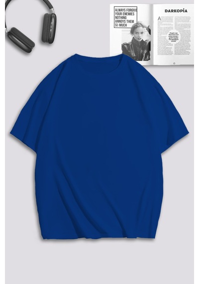 Unisex Kadın Erkek Şimşek Mcqueen & Sally Sırt Baskılı Sevgili Çift Kombini Tasarım Oversize Tshirt Mavi Siyah Mck0484 Çok Renkli