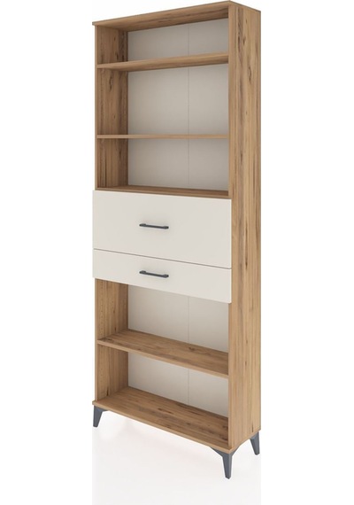 Arges Dolap 4 Raflı 2 Çekmeceli 88x30x221 Çam-aytaşı Atlas Çam