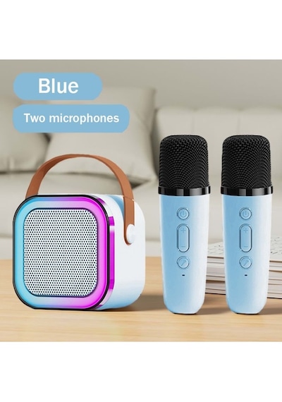 Carboon K12-2 Kablosuz Bluetooth Karaoke Hoparlör & Çift Mikrofon Seti