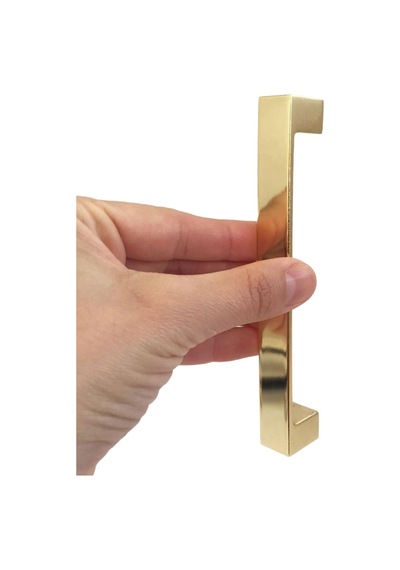 Bihter Düz Kulp 128 Mm Altın Mutfak Kulpu Çekmece Dolap Kapak Kulbu Metal Mobilya Dolabı Kulpları
