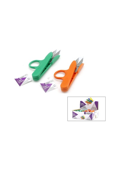 Vigor K-6646 Terzi Tekstil İplik Makası - Mix Renkli- 12'li Paket